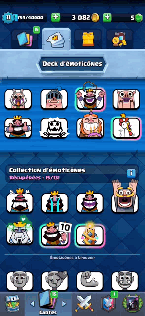 a screenshot of a clash of clans game with a collection of emoticons