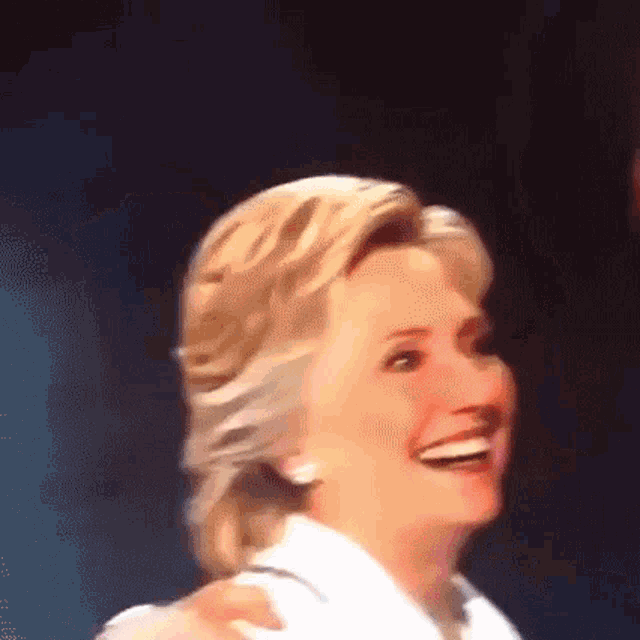 Hillary Clinton Smile GIF - Hillary Clinton Smile Laser Mouth GIFs