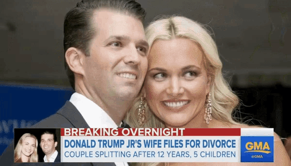 a breaking overnight news story about donald trump jr and his wife