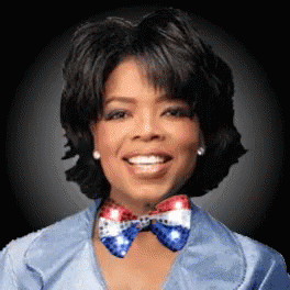 Bow Tie Day Oprah GIF - Bow Tie Day Oprah Red White And Blue GIFs