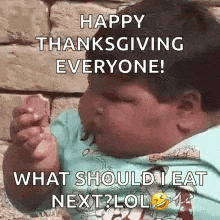 a happy thanksgiving everyone ! what should i eat next lol .