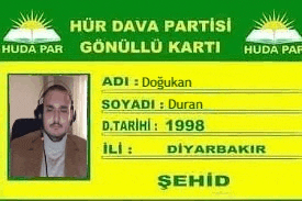 a yellow and green id card with a picture of a man on it