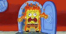 Aaggghhhhh Spongebob GIF - Aaggghhhhh Spongebob On Fire GIFs