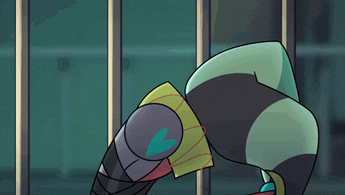 a cartoon character is behind bars with the words literally just above him