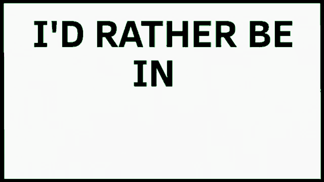 a white sign that says i 'd rather be in swaffham