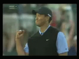 Tiger Fistpump - Fistpump GIF - Tiger Woods Golf Sports GIFs