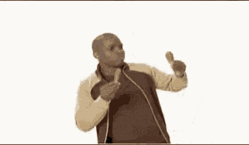 a man in a brown jacket is eating a chicken wing .