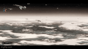 a screenshot of a space scene with a watermark that says ' imgflip.com '