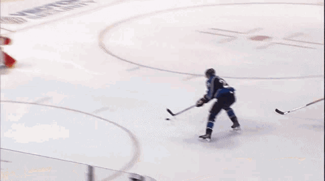 a hockey game is being played in front of a banner that says vector security