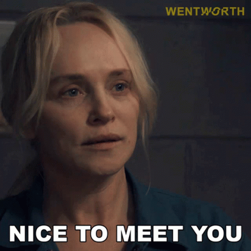 Nice To Meet You Marie Winter GIF - Nice To Meet You Marie Winter Wentworth GIFs