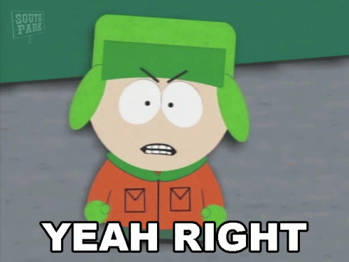 Yeah Right Kyle Broflovski GIF - Yeah Right Kyle Broflovski South Park GIFs