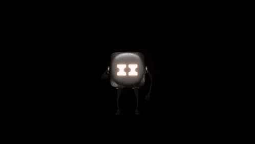 a glowing square with the letter h in the center