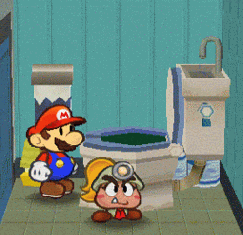 Mario Toilet GIF - Mario Toilet GIFs