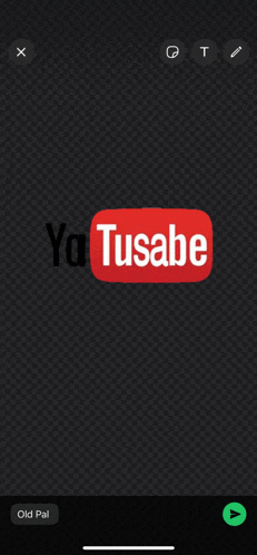 a screenshot of a youtube app on a black background