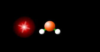 a red circle with a star on it is surrounded by two balls