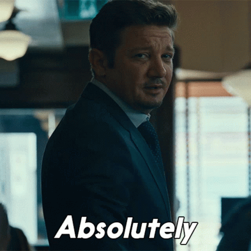 Absolutely Mike Mclusky GIF - Absolutely Mike Mclusky Jeremy Renner GIFs