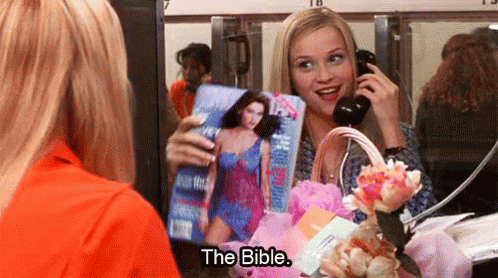 Cosmo GIF - Bible Holy Bible Legally Blonde GIFs