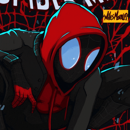 a comic book cover with miles morales on it