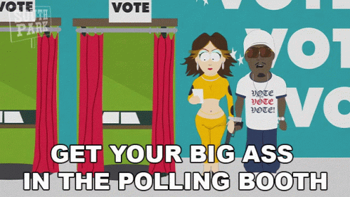Get Your Big Ass In The Polling Booth Puff Daddy GIF - Get Your Big Ass In The Polling Booth Puff Daddy South Park GIFs