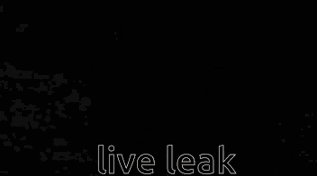a black and white photo of a man holding a sword with the words live leak written below him