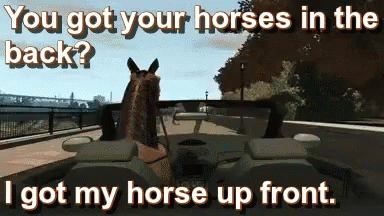 Horses In The Back Old Town Road GIF - Horses In The Back Old Town Road Horse Up Front GIFs