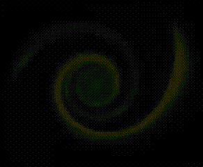 the word penis is glowing in green on a green background