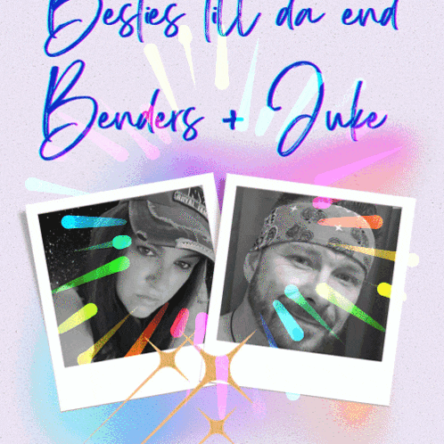 a poster with two pictures of a man and a woman and the words jessies fill da end benders + juke