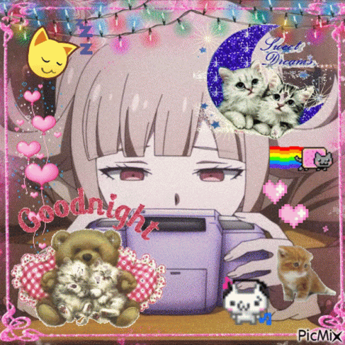 Goodnight Chiaki Nanami GIF - Goodnight Chiaki Nanami Sdr2 GIFs