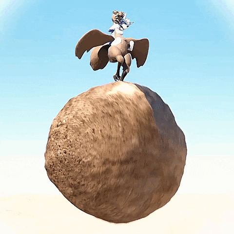 a statue of a centaur standing on top of a rock