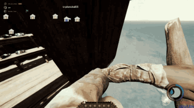 a screenshot of a video game with the name triplewicked55 on the screen