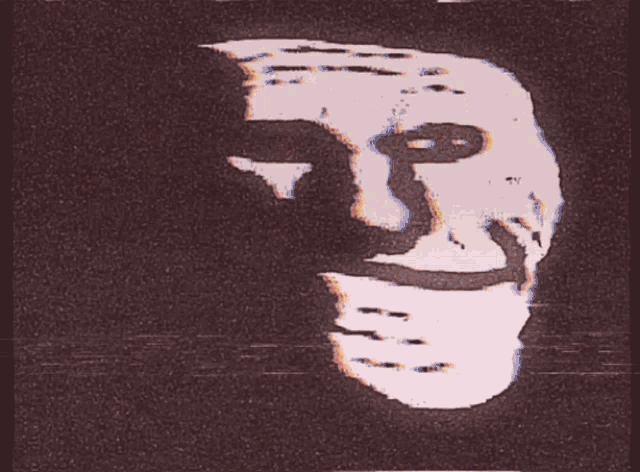 a drawing of a skull with a smiley face