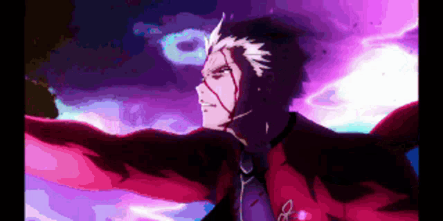 a pixel art of a man with blood coming out of his face