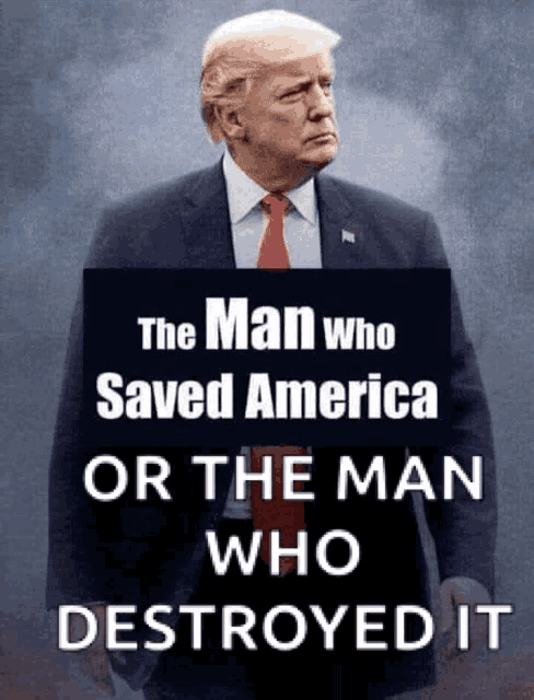 Trump2020 The Man Who Saved America GIF - Trump2020 The Man Who Saved America Donald Trump GIFs