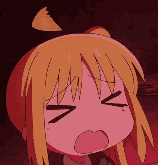 a close up of a cartoon character 's face with the letter v visible