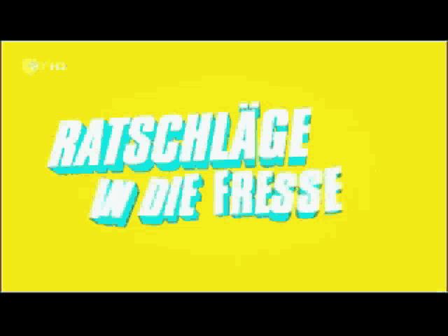 an orange background with the words ratschlage in die fresse