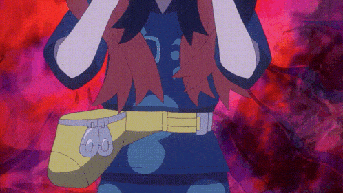 a cartoon character with a belt that says ' o ' on it