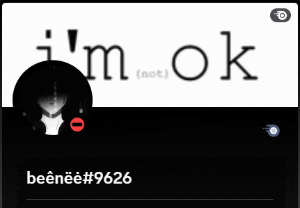 a screenshot of a person 's profile that says ' i 'm ok ' on it