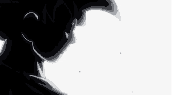 a close up of a silhouette of a person with a white background .