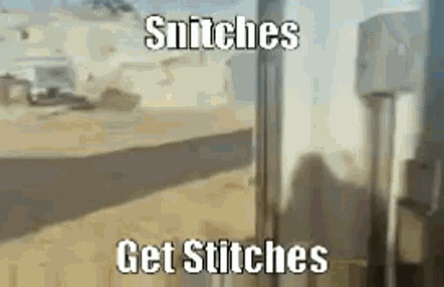 Snitches Get Stitches Shank GIF - Snitches Get Stitches Shank Rampage GIFs