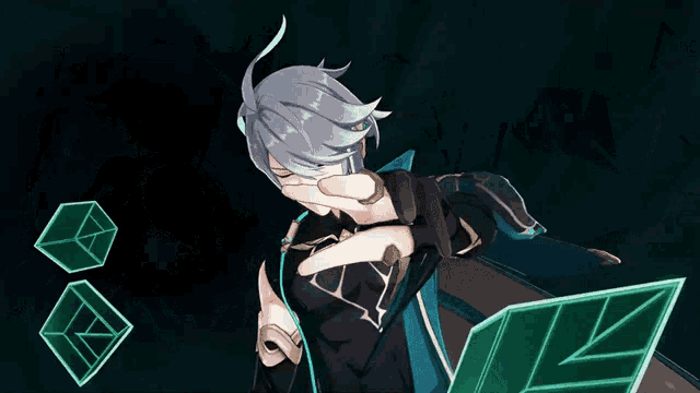 a character in a video game with a sword and a shield