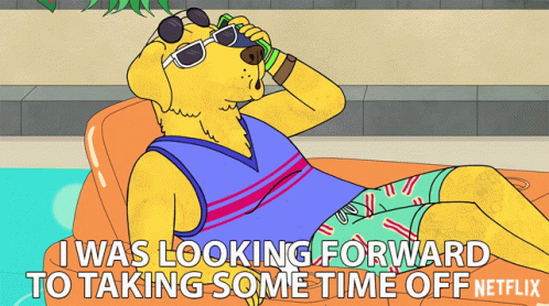 I Was Looking Forward To Taking Some Time Off Vacation GIF