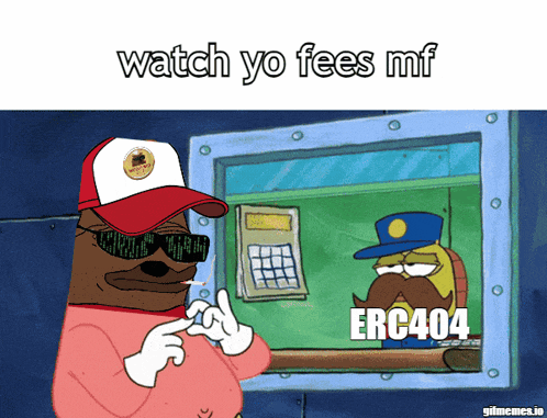 a cartoon character smoking a cigarette with the words watch yo fees mf