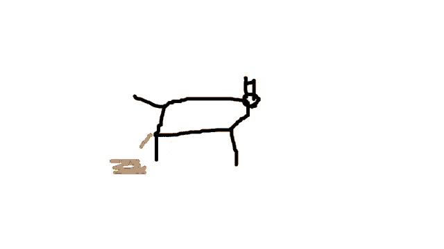 a drawing of a monkey sitting next to a drawing of a man 's leg