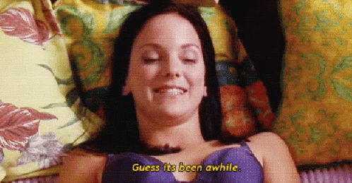 Guesse Its Been A While GIF - Guesse Its Been A While Anna Faris GIFs