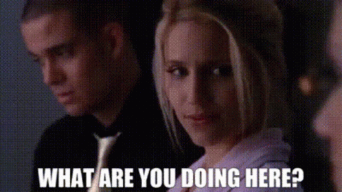 Glee Quinn Fabray GIF - Glee Quinn Fabray What Are You Doing Here GIFs