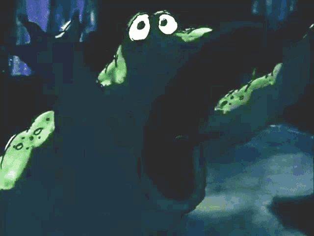 a drawing of a frog with a big mouth and big eyes