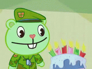 Happy Tree Friends GIF - Happy Tree Friends Blow Candles GIFs