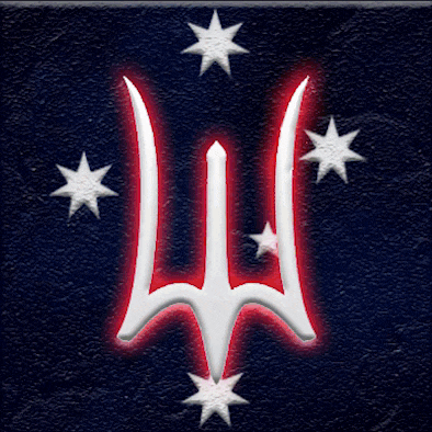 a black background with red white and blue stars