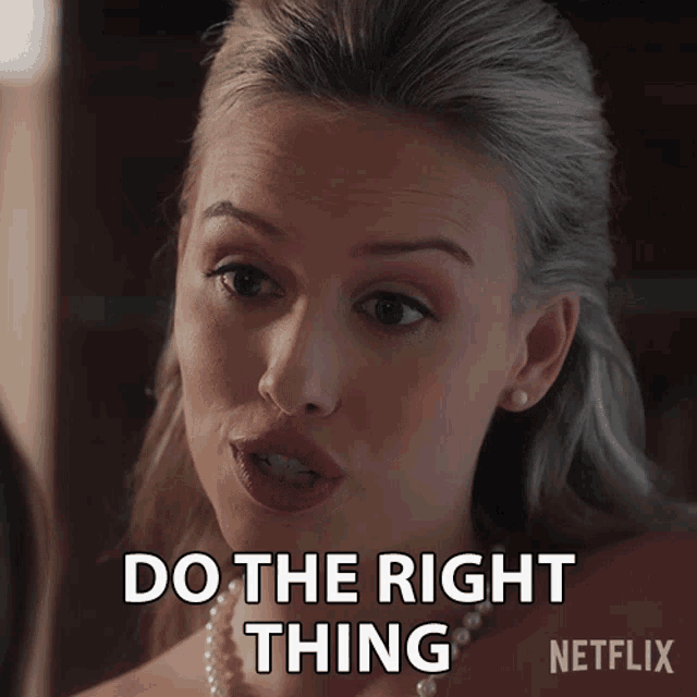 Do The Right Thing Elinor GIF - Do The Right Thing Elinor First Kill GIFs
