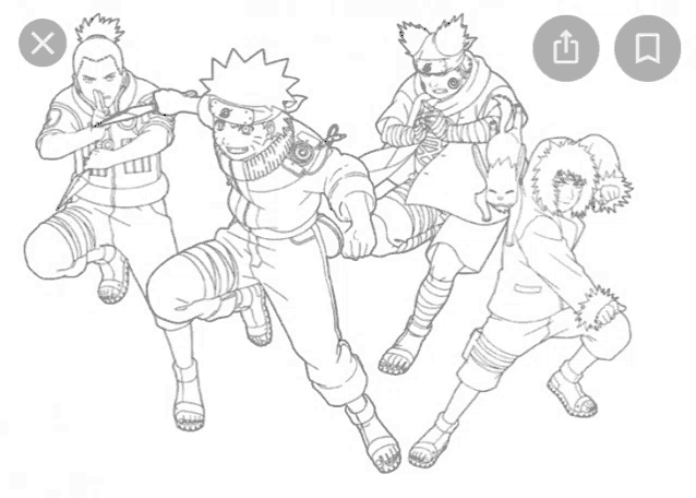 a black and white drawing of a group of people